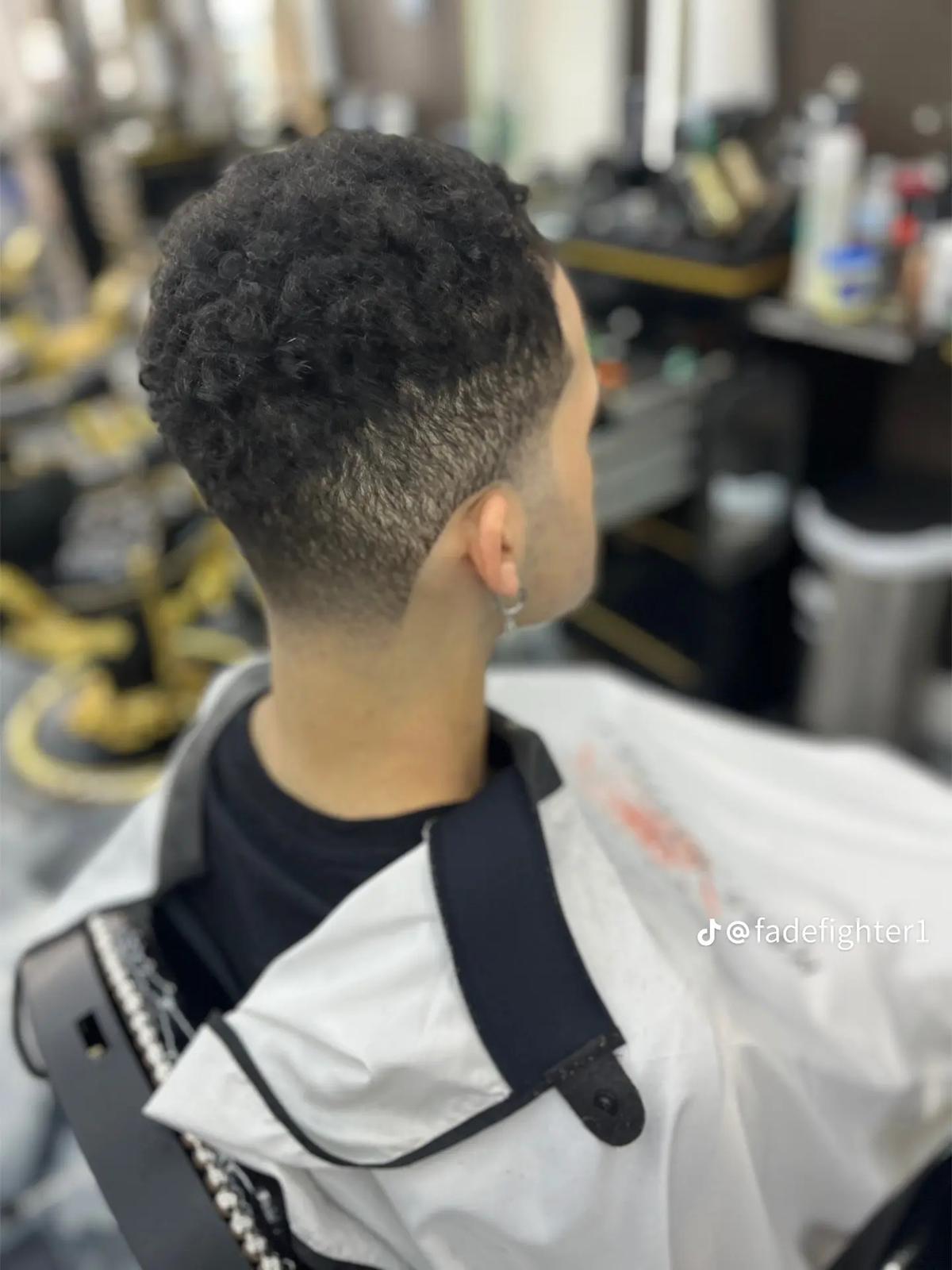 Modern fade haircut